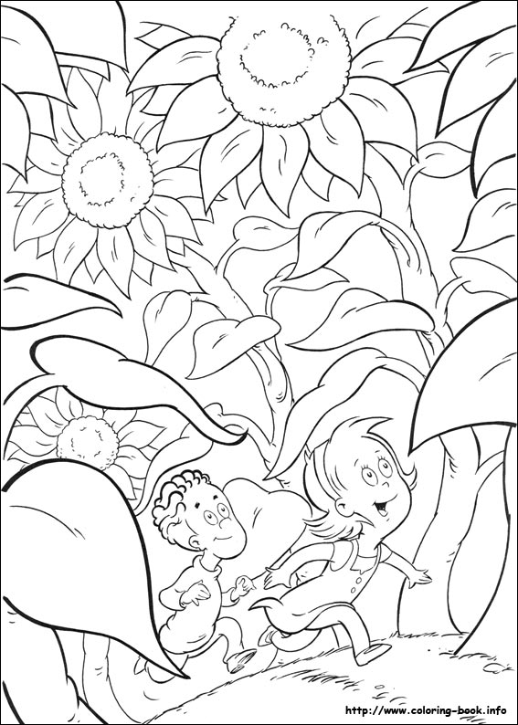 Plansa de colorat cu Cat in the hat 52 52